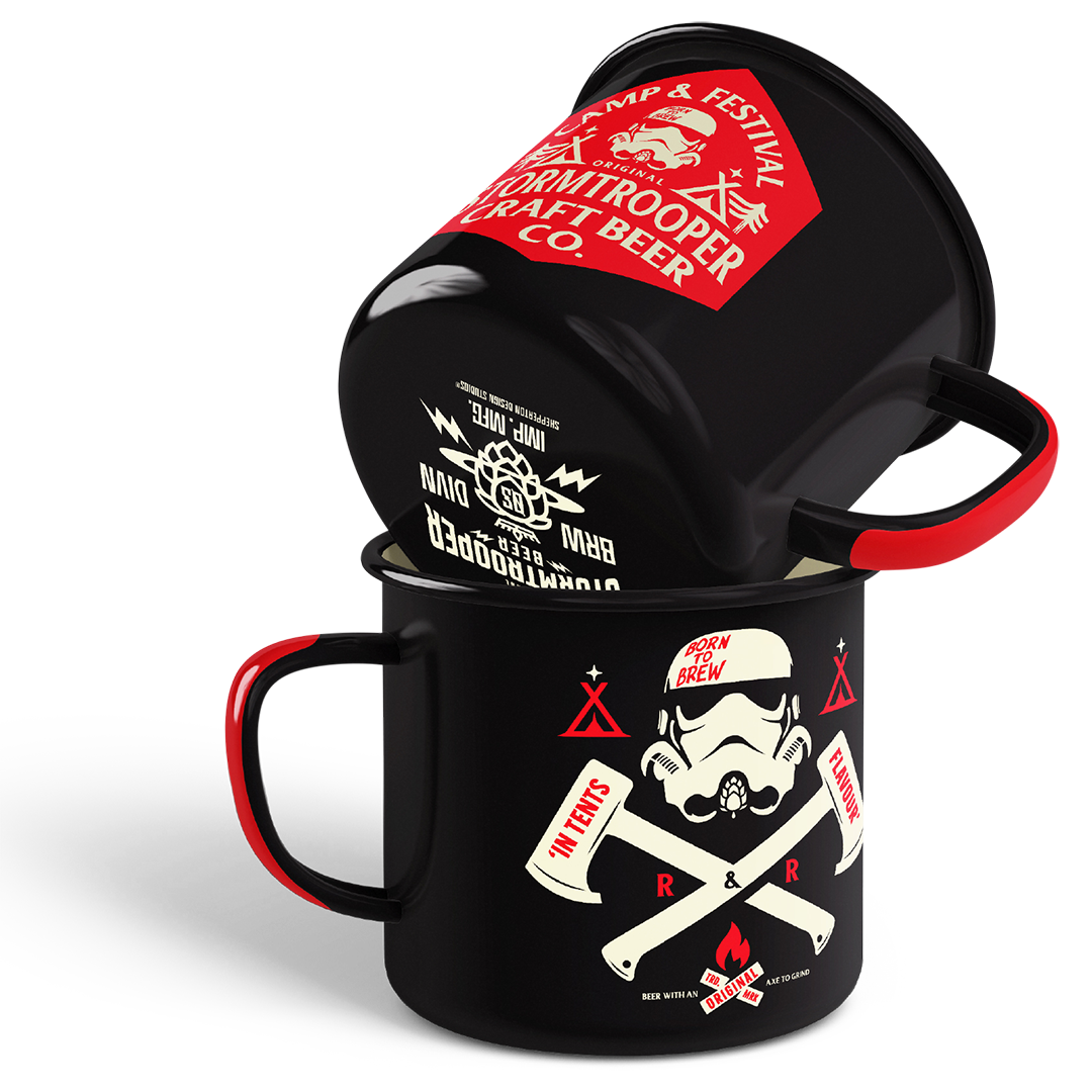 Limited Edition 'Bass Camp' Enamel Craft Beer Mug – Stormtrooper Beer