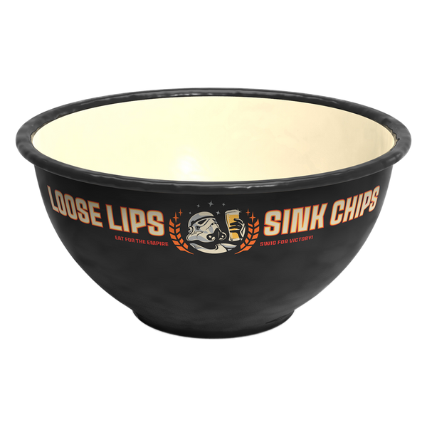 'Loose Lips Sink Chips' Ltd. Ed. Enamel Snack Bowl